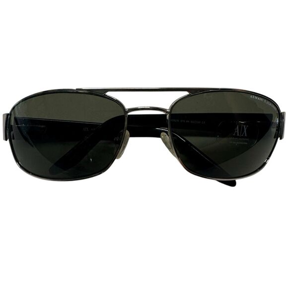 Armani Exchange A|X AX032/S Silver Rectangle Sunglasses Shades 62 120 UV 400 - Picture 1 of 11